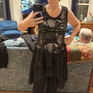 GershonB RAM loose weave top with flattering texture and curves.